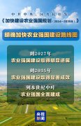 梯次推进农业强国扶植蓝图发布 专家解读→ 梯次推进农业强国扶植蓝图发布 专家解读→